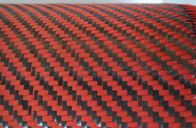 Ткань волокна Арамид Веаве Твилл композиционных материалов 2С2 волокна углерода Ду Понт красная